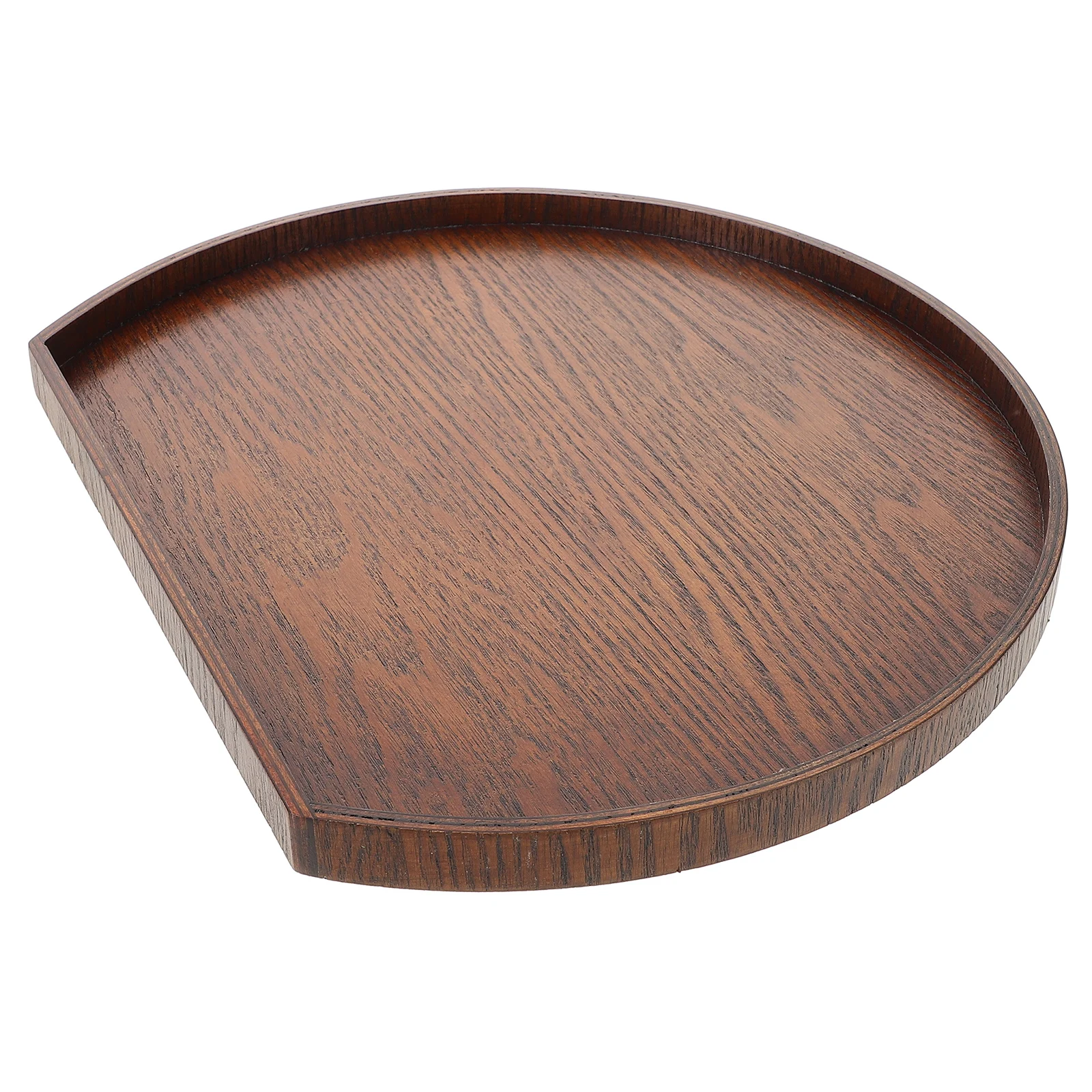 

Wooden Serving Tray Natural Wood Grain Smooth Surface For Home Kitchen Coffee Shop Bread Cake Fruit Snack Display Platter