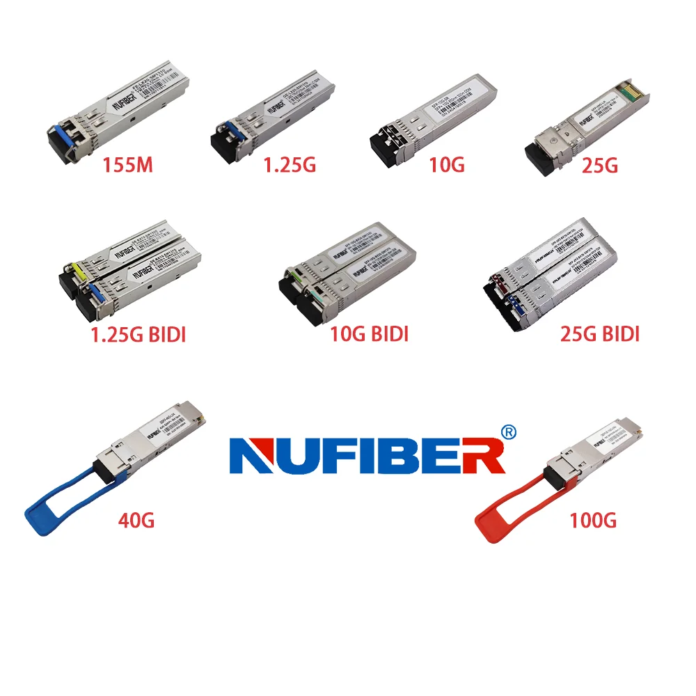 QSFP28 100G SR4 LR4 ER4 ZR4 500M 10KM 100G Fiber Optic Transceiver 10km 1310nm Single Mode Duplex LC MPO IP Network Optic Module