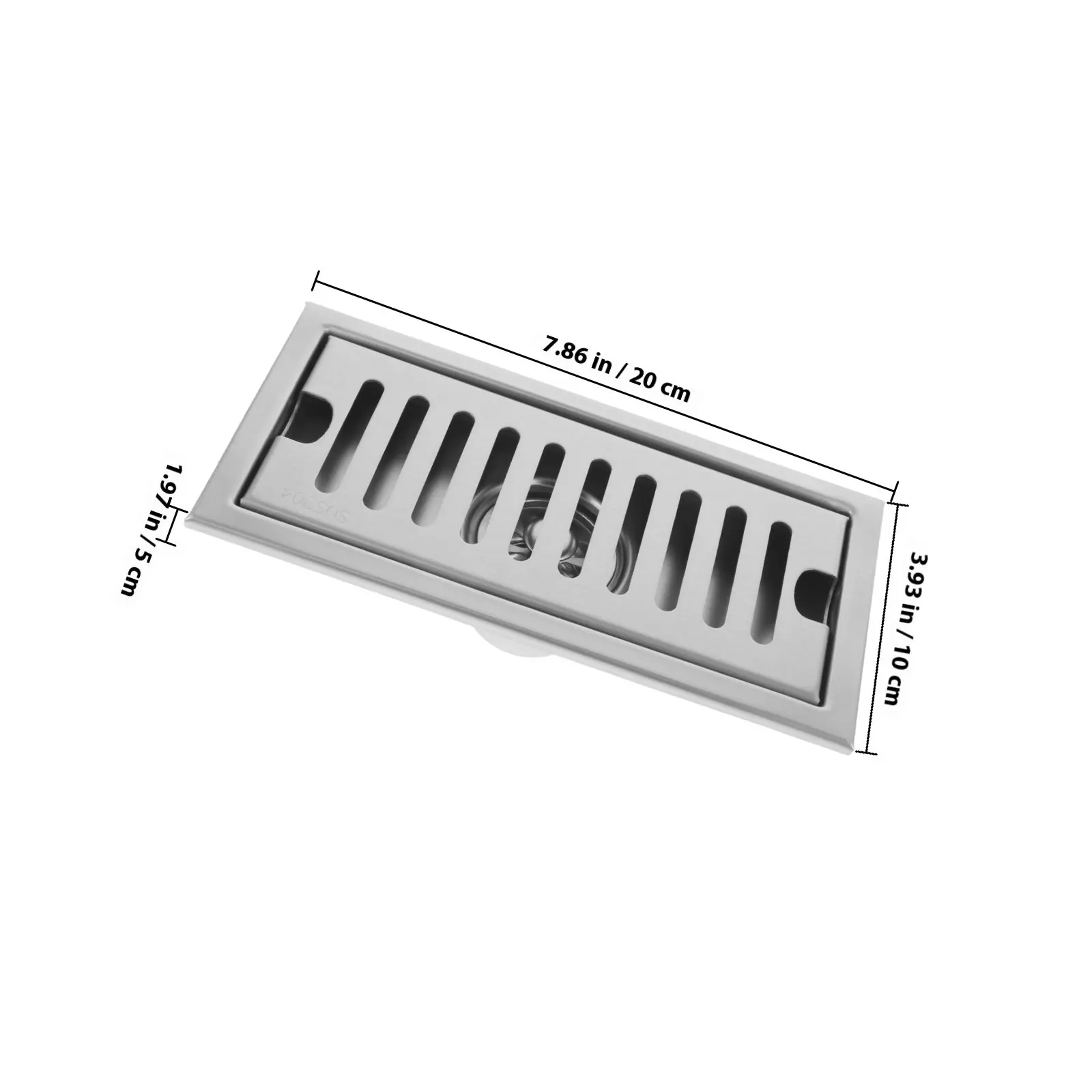 Stainless Steel Shower Drain Cover Hair Strainer Floor Drain for Bathroom Kitchen Laundry Basement Easy Clean
