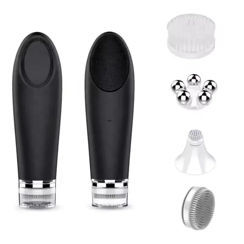 Multifuncional Silicone Face Cleansing Brush, condução térmica, Eye Massage Machine para uso doméstico