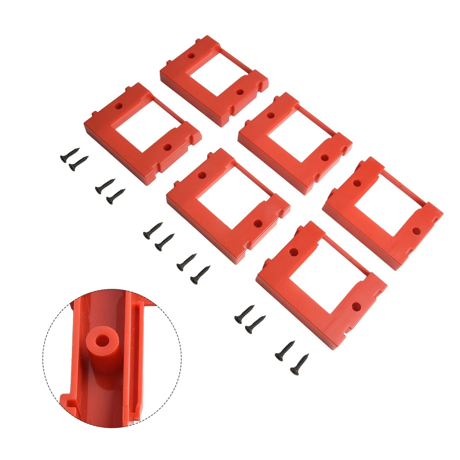 حامل قاعدة البطارية، حامل البطارية، حل تخزين البطارية، مادة ABS، سهلة التركيب، حامل خفيف الوزن 8.3*7.1*1.5 سم