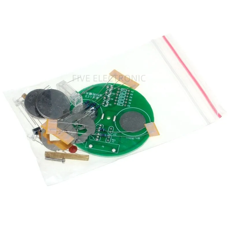 Desktop LED Rotating Gyro Set Flashing Lights Diy Electronic Welding Product Kit Fun Production Components Parts