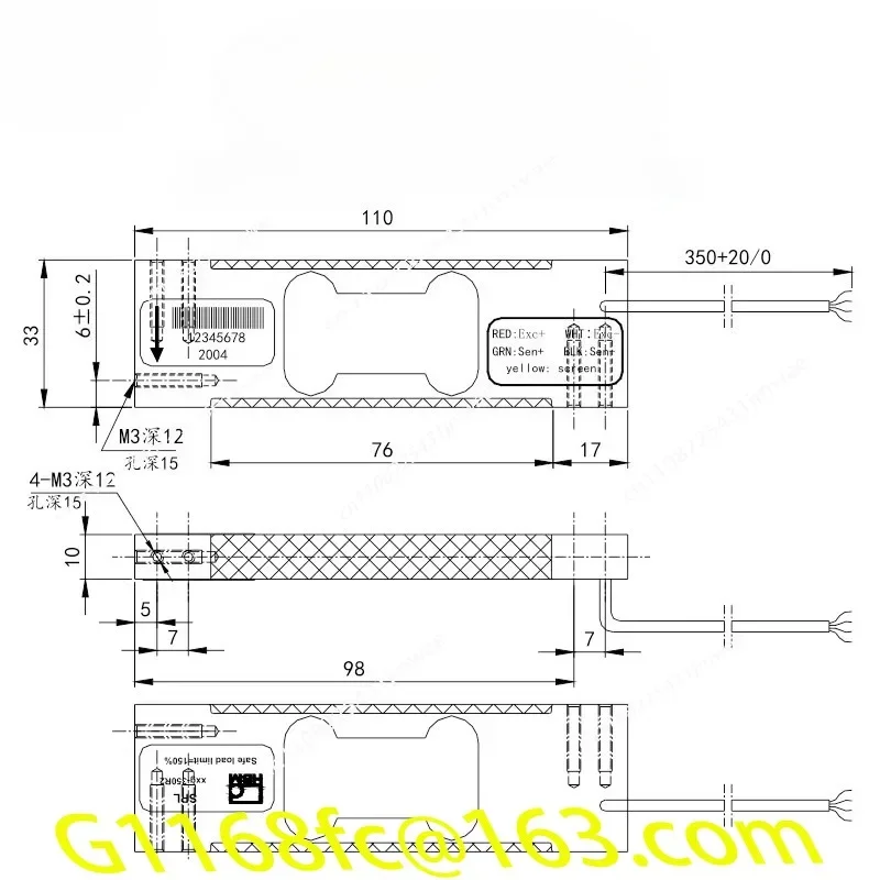 High Quality and High-precision 2/4-channel Transmitter, Original Weighing Sensor, Small Range 0.001g Part