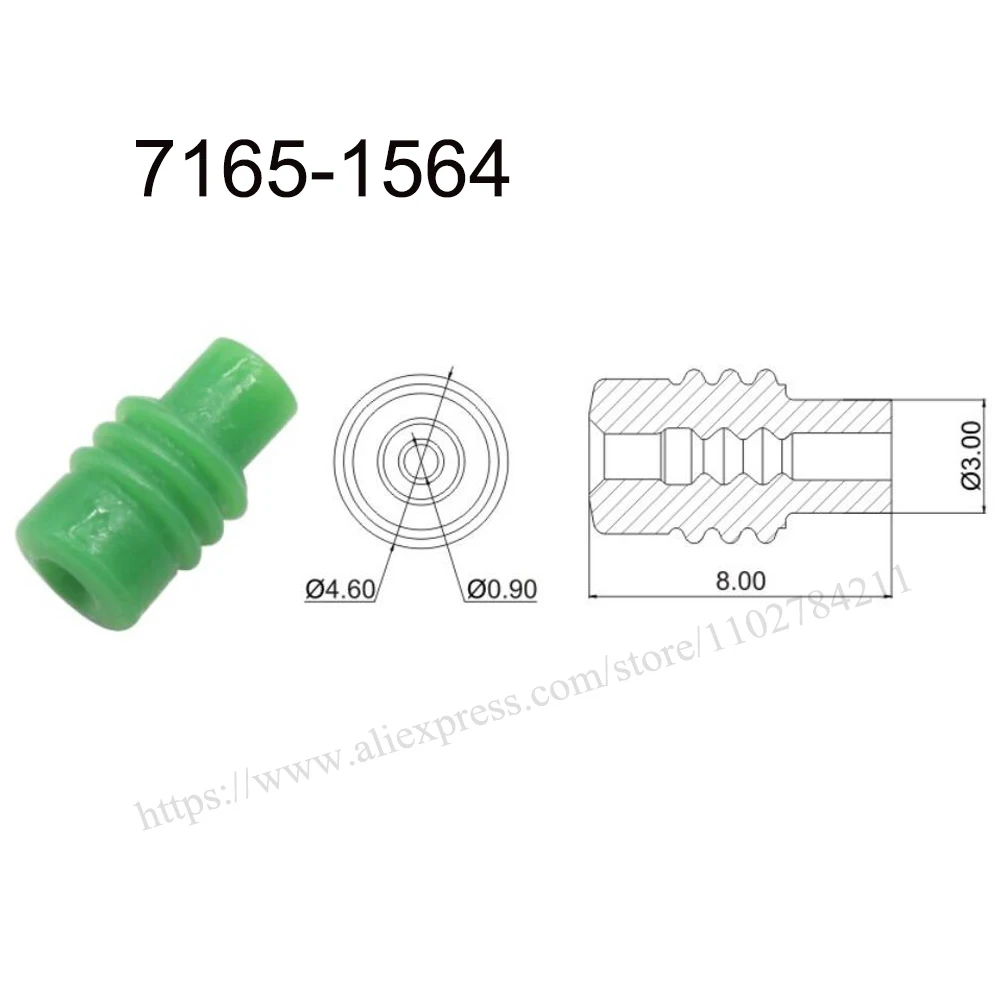 

5000pcs 7165-1564 New energy auto seal rubber automotive Waterproof connector terminal plug pin socket