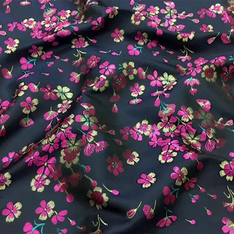 

High end European style floral jacquard brocade fabric for fashion dress coat patchwork sewing DIY