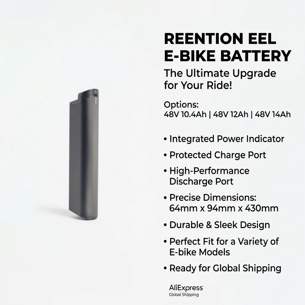 

Reention EEL Magnum Voyager Electric Bikes Battery Pack 48v 10.4ah 12Ah 14Ah Emojo Ride1up Ebike Batteries