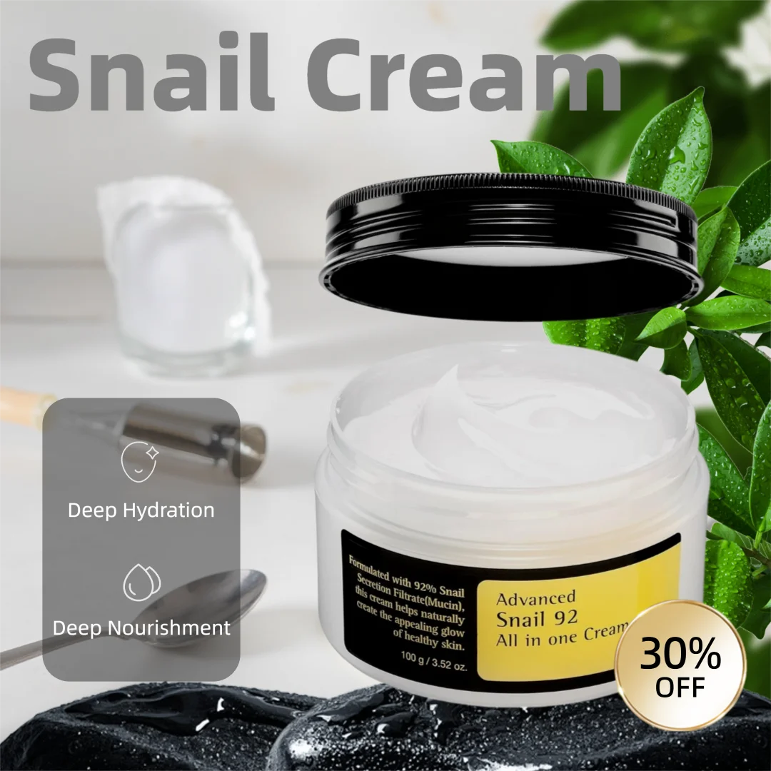 

Snail Mucus Cream 92 Daily Moisturizing Gel Korean Face Cream Soothing Repairing Healthy Brightening for Skin Care