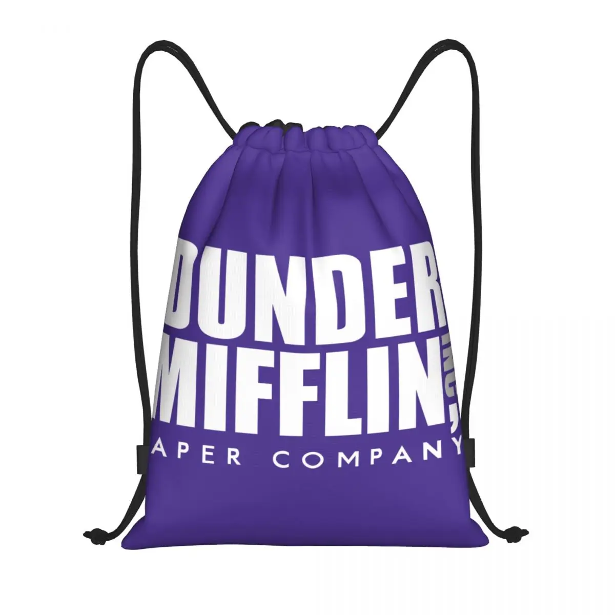 Dunder Mifflin Paper Company Drawstring Bag para homens e mulheres, Portable Gym Sports Sackpack, Mochilas De Armazenamento De Treinamento, Office TV Show