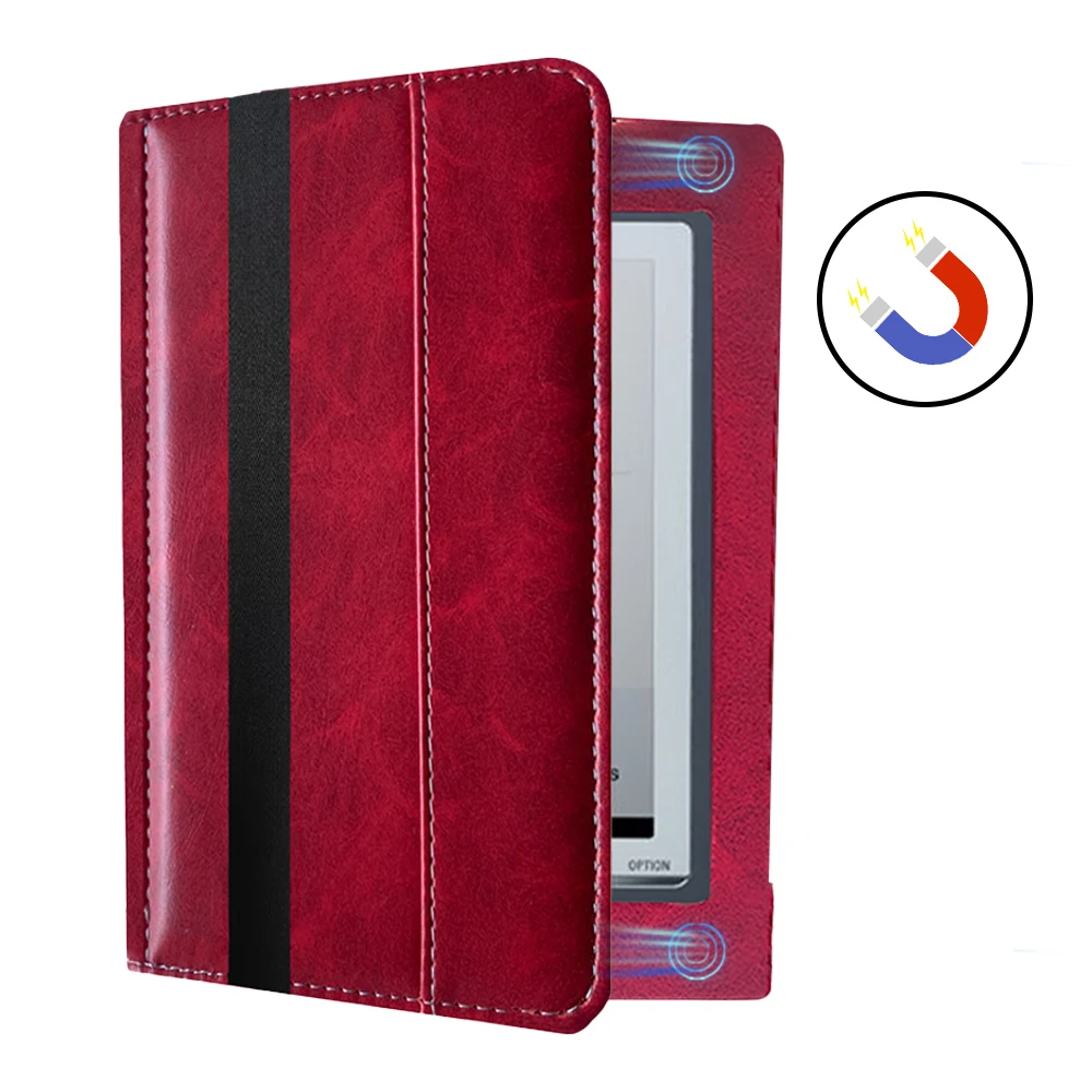 Funda para Sony PRS-700 eReader cubierta de libro piel protectora PRS 700 Flip Folio bolsa de cuero fundas de bolsillo