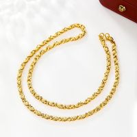 XP Jewelry -- 45 cm 24 k Pure Gold Plated Heart Chain Necklaces for Women Fashion Jewelry