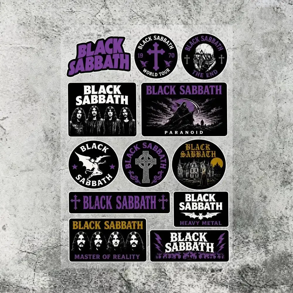 B-Black Sabbath Stickers Moto Sticker Auto Body Bumper Windows Motorcycle Laptop Walls Vinyl Decal Car Tuning Accessories view 6