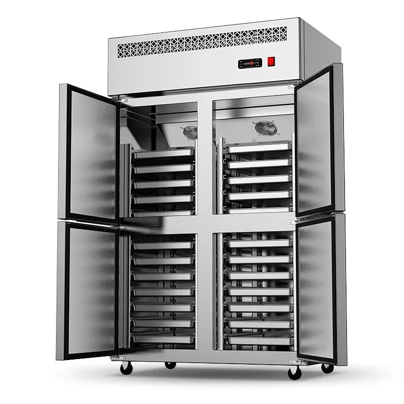 

Four-door freezer Plug-in air-cooled commercial baking tray cabinet Refrigerated and frozen baking Six doors