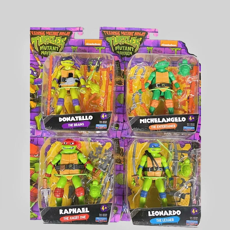 Teenages Mutant Ninja Turtles Michelangeloes Raphaeles Splinteres Leatherheads Joints Movable Figurines Children's Gift