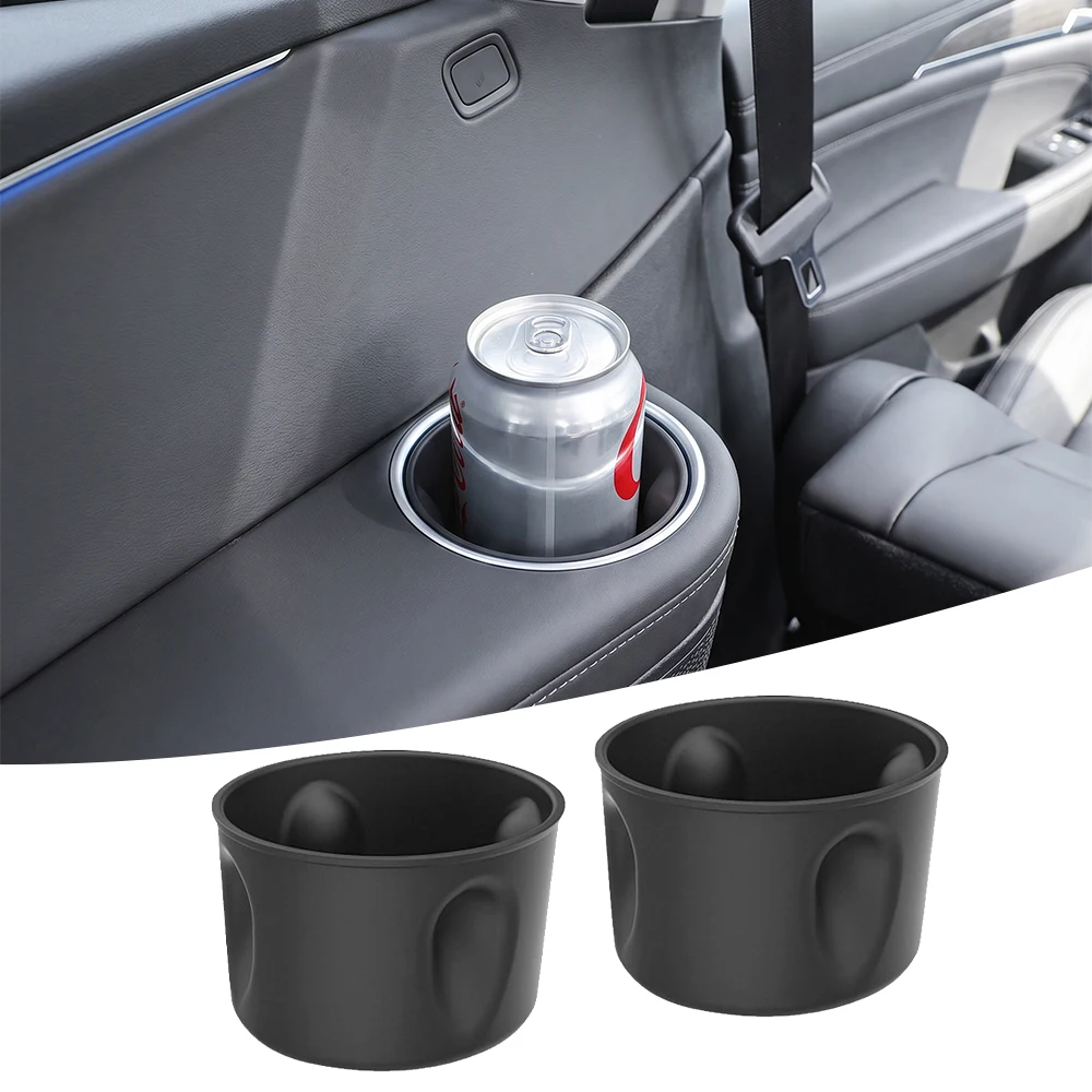For Tesla Model YL 2026 Third Row Silicone Cup Holder Insert Center Console Water Cup Holder Organizer Storage Box Accessories