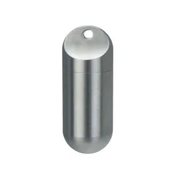 Waterproof Pill Case with Necklace Titanium Alloy Medicine Storage Bottle Portable Keychain Travel Outdoor Tool Sealed Capsule