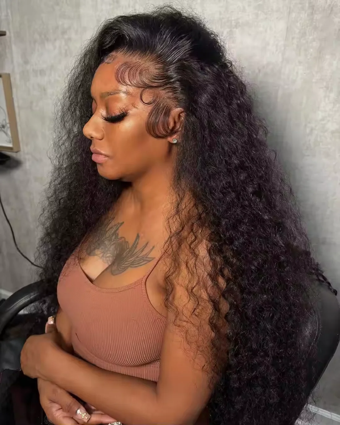 

200 250 Density Deep Wave 30 40 Inch 13x6 13x4 HD Transparent Human Hair Wigs Water Curly Lace Front Wig Brazilian PrePlucke