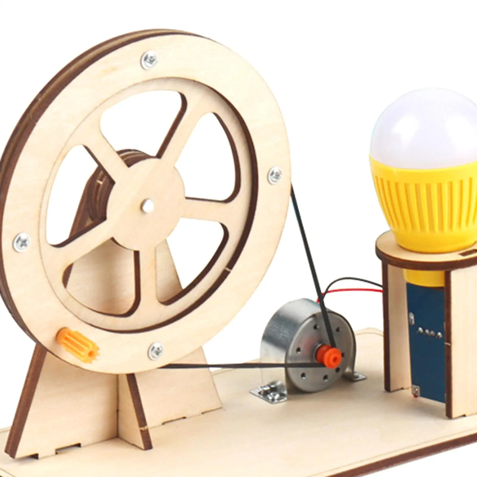 

Wooden Hand Generator Physical Experiment Science Experiment for Beginners Kids 8+