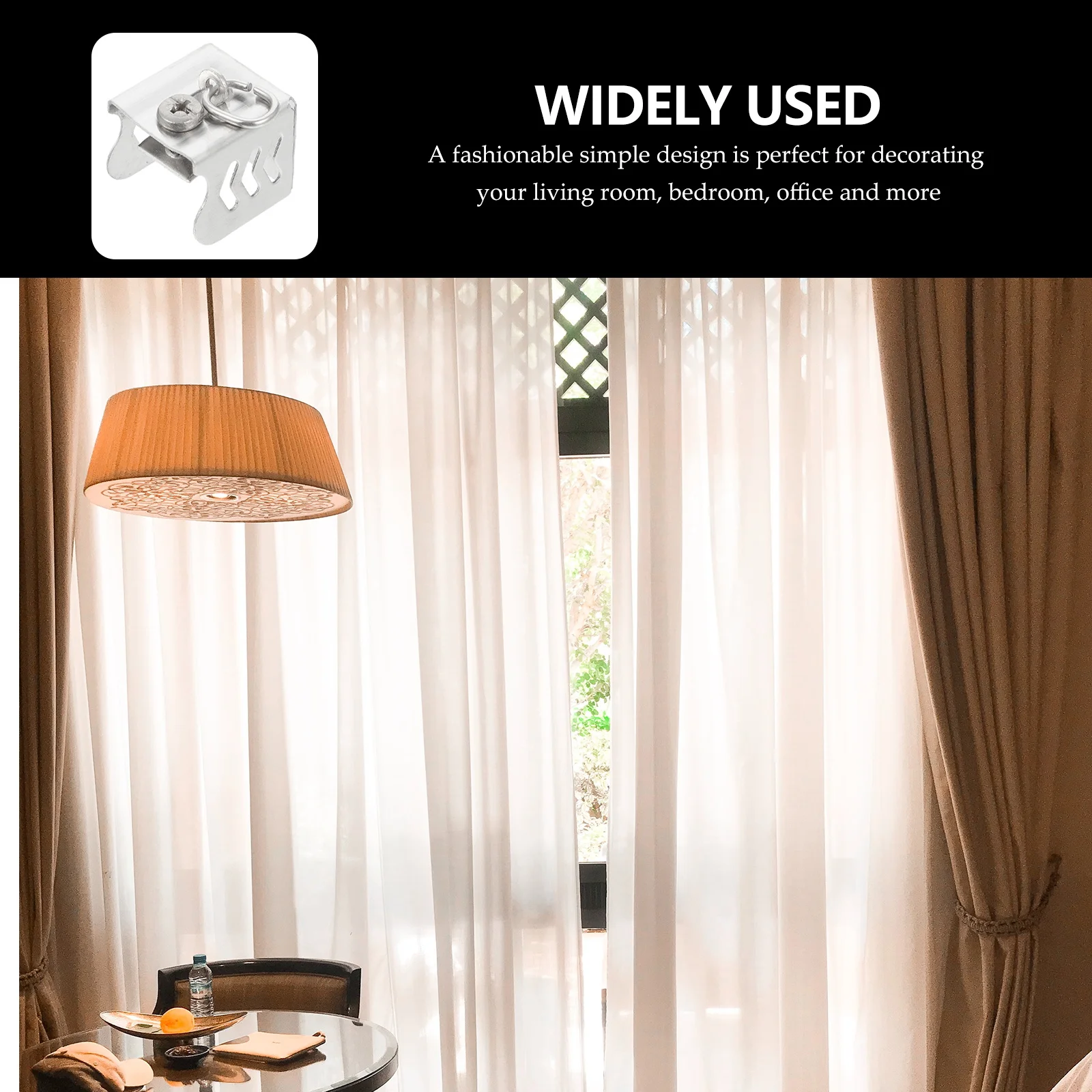 

20pcs Stainless Steel End Caps For Curtain Rods Rail Sealing Plug Drapery Finials Decorative Hardware Fixtures