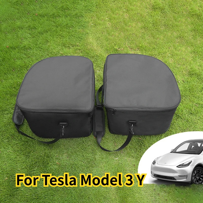 For Tesl Model 3 Y YL Juniper Highland 2017-2026 Frunk Cooler Organizer Insulation Bag Front Trunk Storage Outdoor Accessories