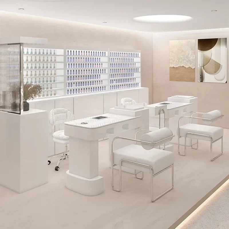 

Коммерческий стол Nailtech, современный стол для макияжа, станция для ногтей, профессиональная изысканная мебель для салона