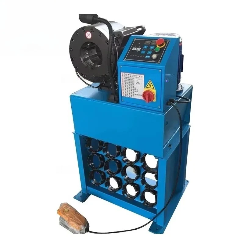 2 Inch 6 Wires Single Phase 220v BNT-32D Digital Excavator Hydraulic Hose Crimping Machine With Quick Change Tool And Dies Base
