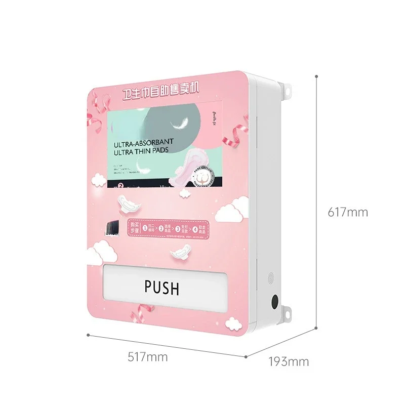 Coin Cash Credit Card Reader New Small Commercial Price Mini Period Dispenser Women Pad Sanitary Napkin Vending Machine