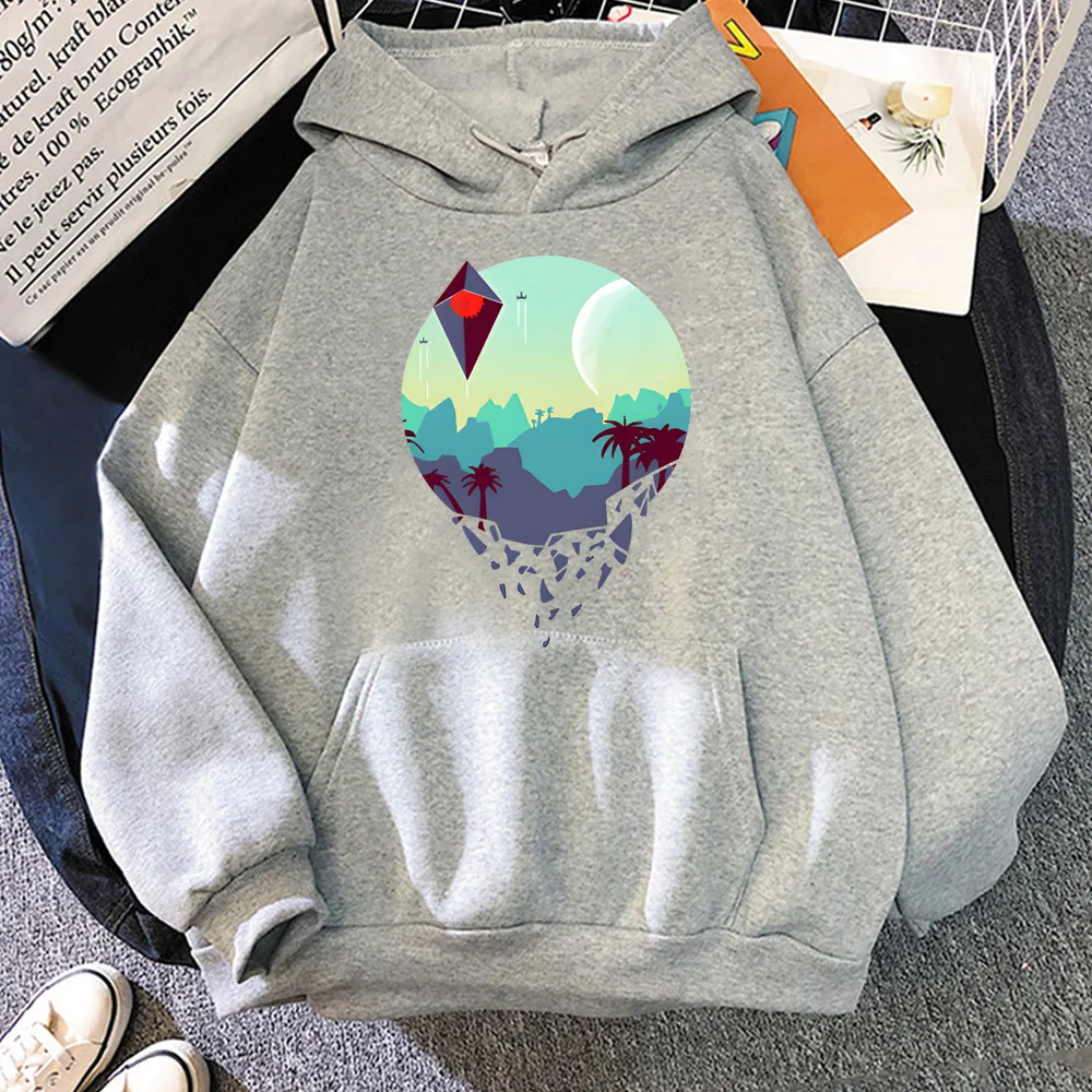 

Толстовка с логотипом No Man's Sky, экшн-принтер, выживание, игра, высокое качество для осени/зимы, Moletom, флисовая толстовка с капюшоном