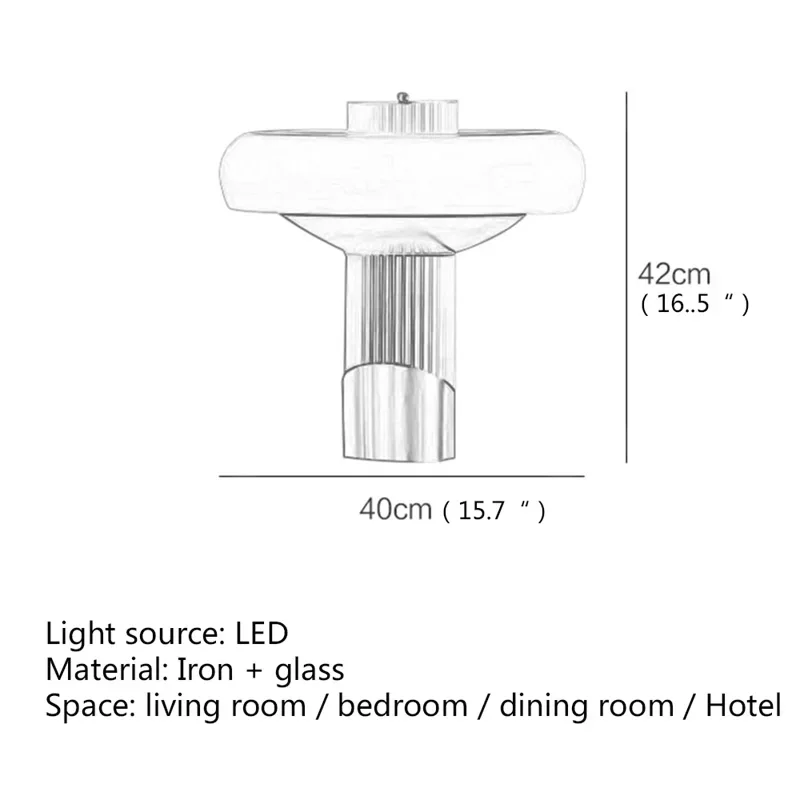 COLIN-Lampe de Table Postmoderne à LED de Style Américain, Luminaire Décoratif Simple et Créatif, Idéal pour un Salon, une Chambre à Coucher ou un Bureau