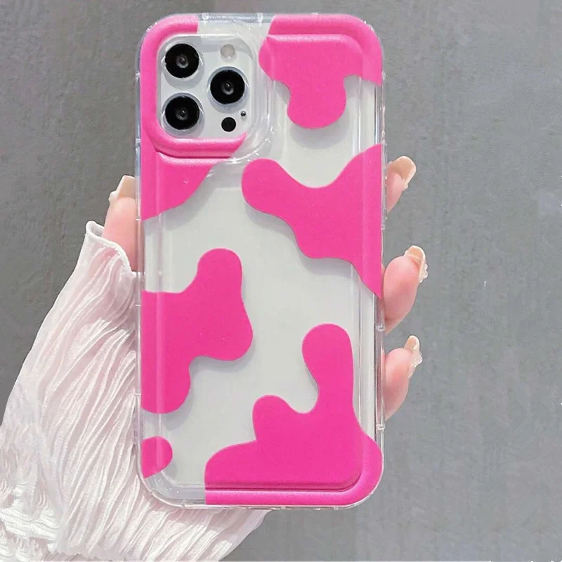 Colorful Cow Clear Phone Case for Xiaomi Redmi Note 12 4G Redmi Note 13 Pro Plus 5G 12S 11S 11 10S 10 9S Anti-Drop Airbag Cover