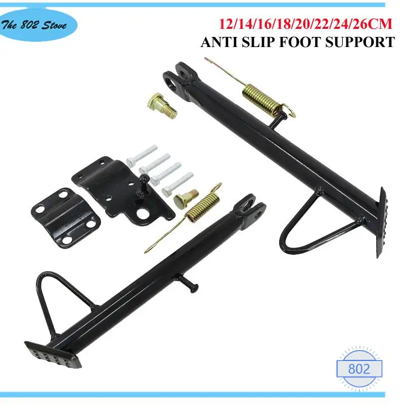 Universal Motorbike Adjustable Kickstand Side Stand Parking Foot Support Tripod Holder For Scooter Electric Dit Pit Bike