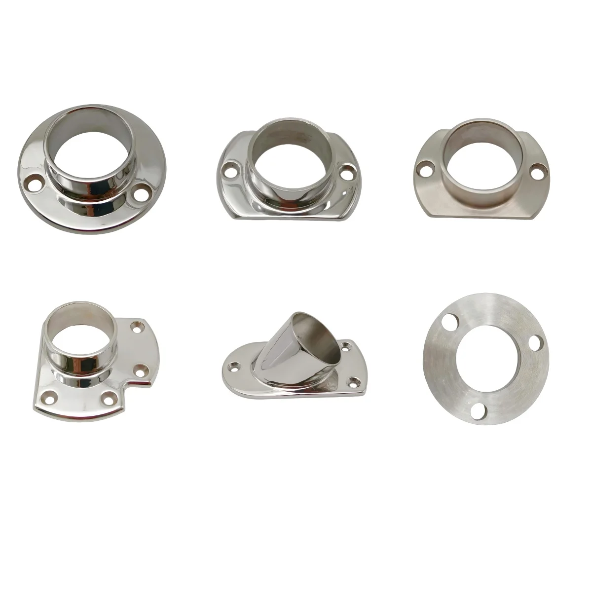 316 Stainless Steel Balustrades Stair Railing Handrail Base Flange for Railing Post Baluster
