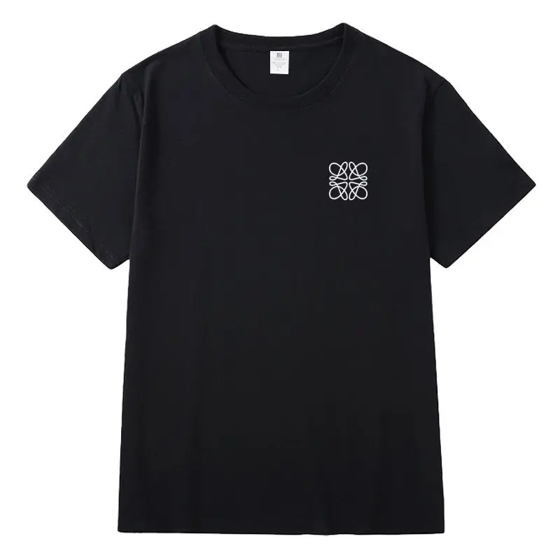 

Новая модель 2025 года. Летняя мужская и женская футболка из чистого хлопка с короткими рукавами. Модная и универсальная футболка. Мужская ночная рубашка Мужская