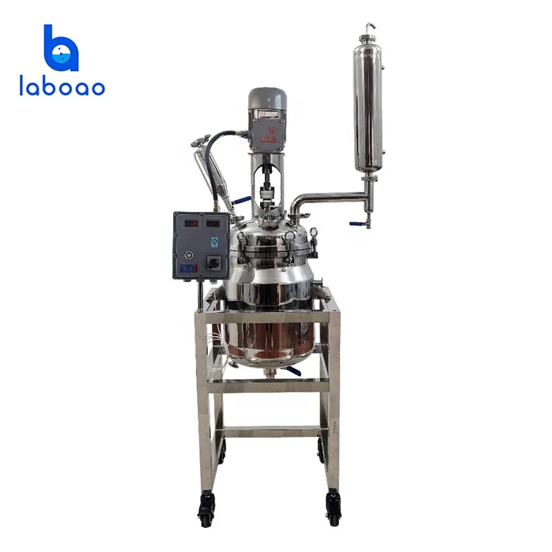 Réacteur chimique industriel d'acier inoxydable de double couche de Laboao 200L