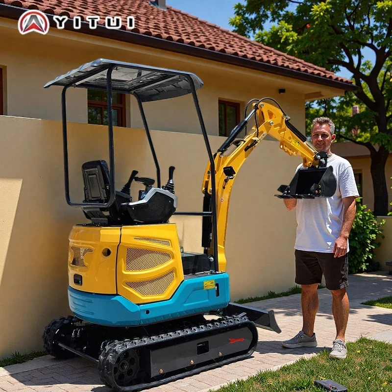 Best-Selling 2.0 Ton Customized Mini Excavato rDiesel Hydraulic Crawler Mini Excavator Epa Ce For Garden Free Shipping