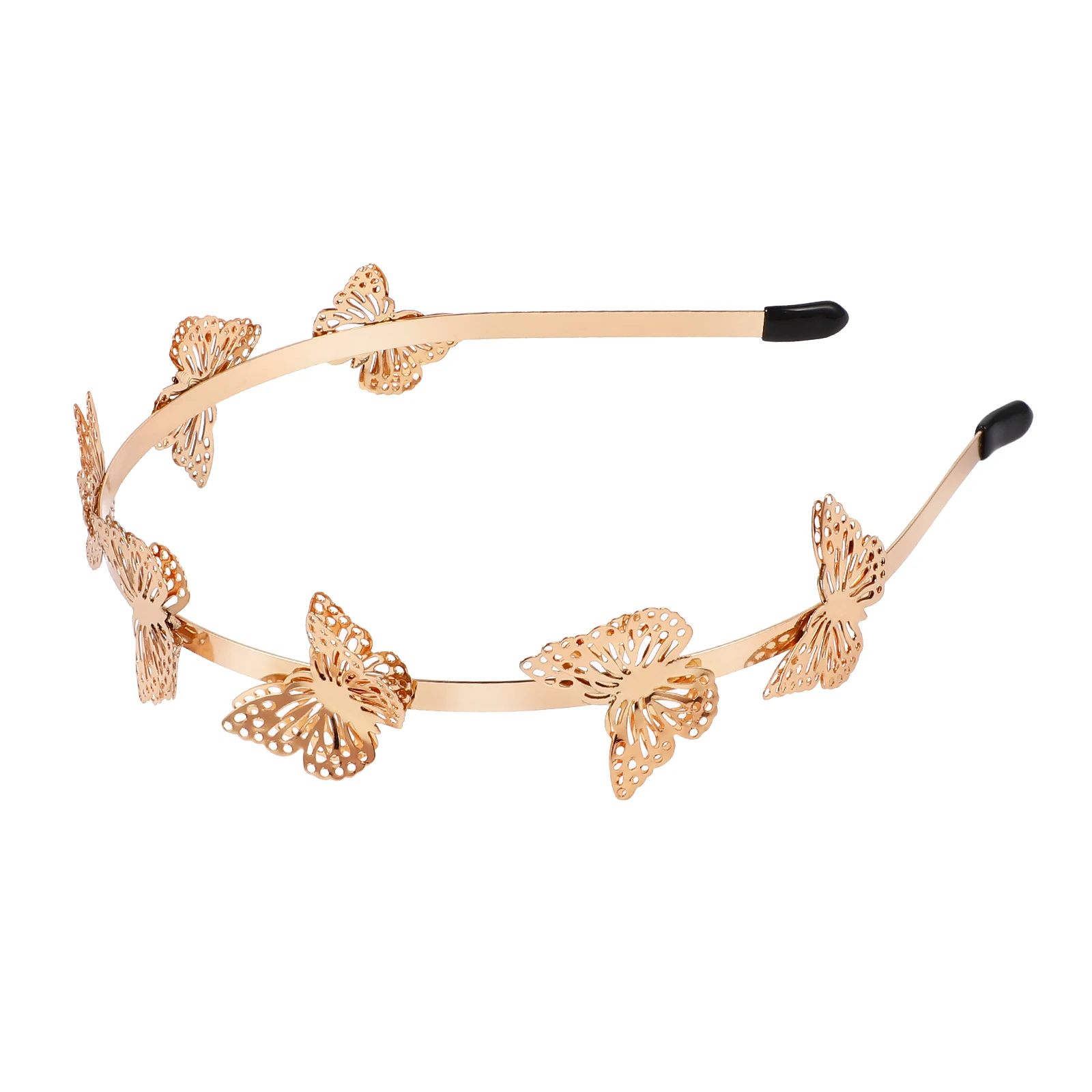 

Butterfly Headband Girls Bow Decor Hair Hoops Wedding Alloy Headband Ceremonies Party Accessories Durable Metal Band