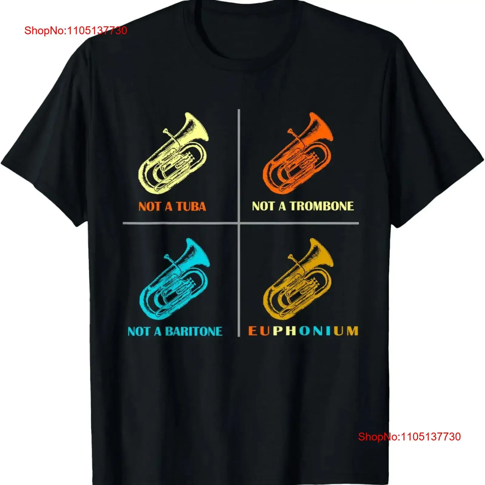 Vintage Euphonium Player brass Orchestra T Shirt  vintage Washed designer clothes Comfortable fashion Breathable Casual