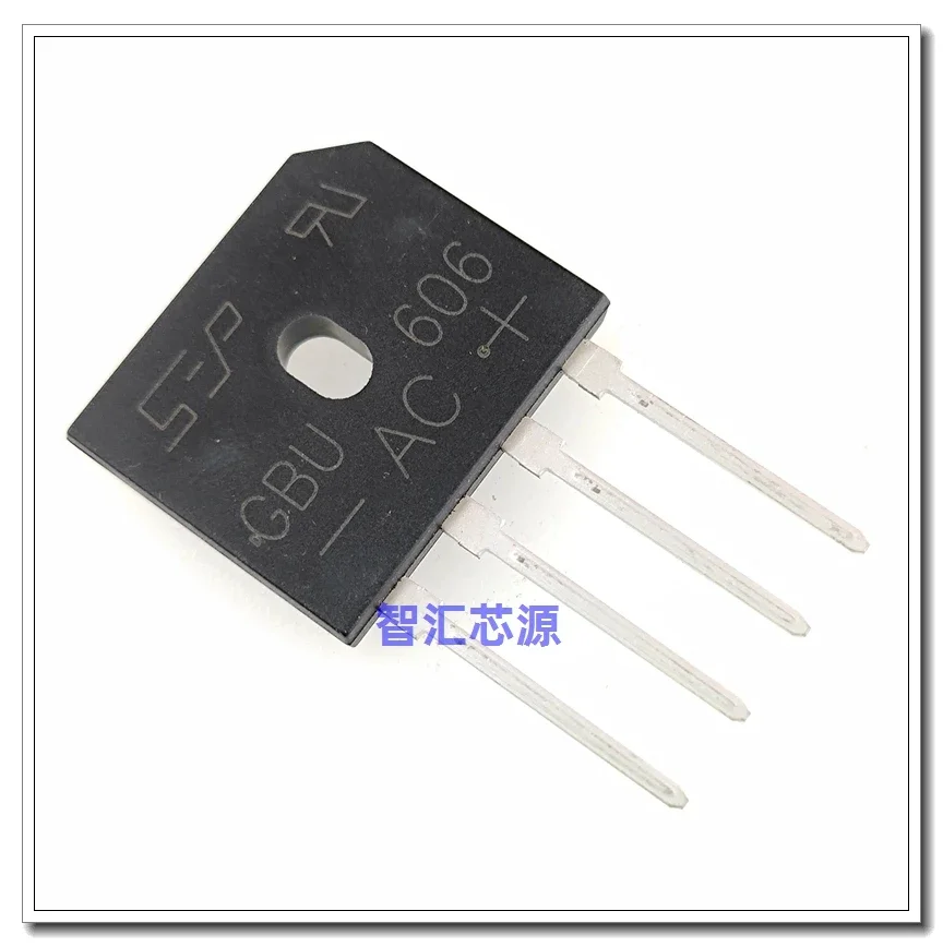 5PCS/LOT GBU606 NEW ORIGINAL Rectifier rectifier bridge stack direct insertion DIP-4