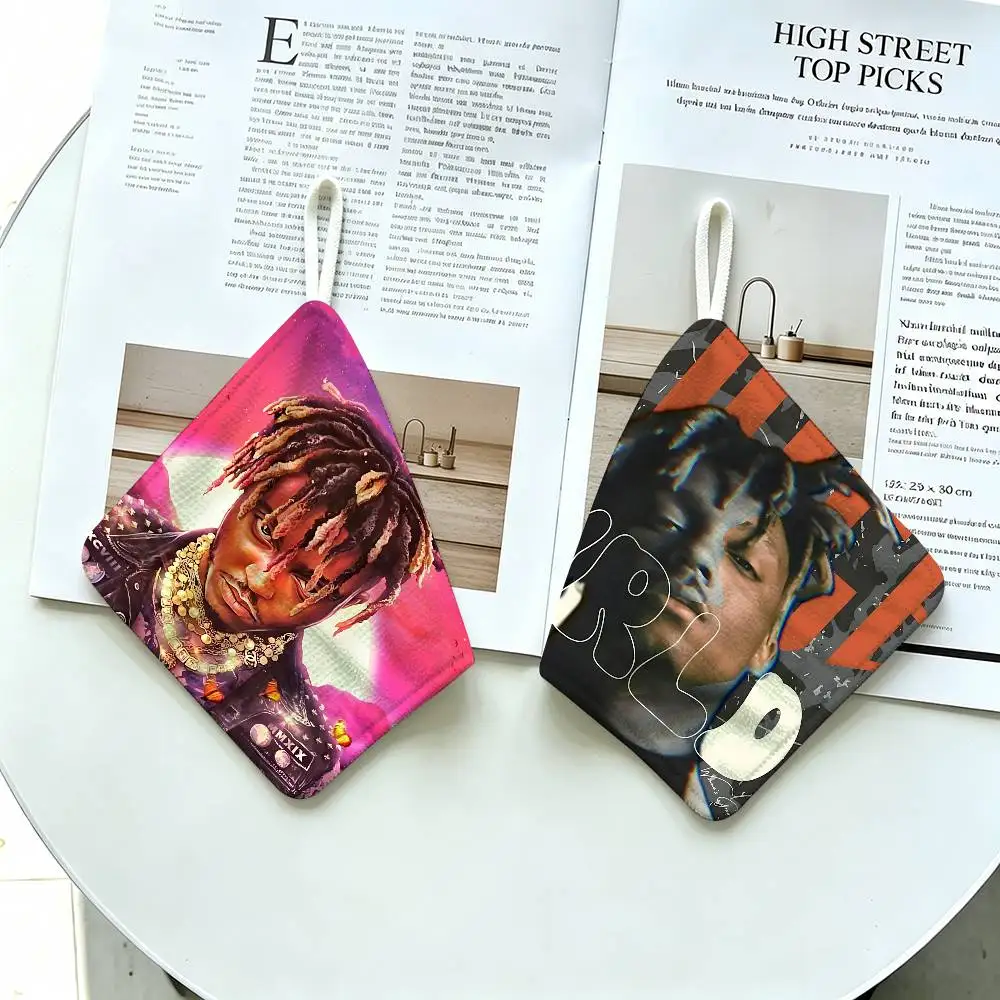 Classic Emo Rapper J-Juice W-Wrld Polyester Cotton Hand Wiping Towel, Hanging Design, Durable for Household Restaurant