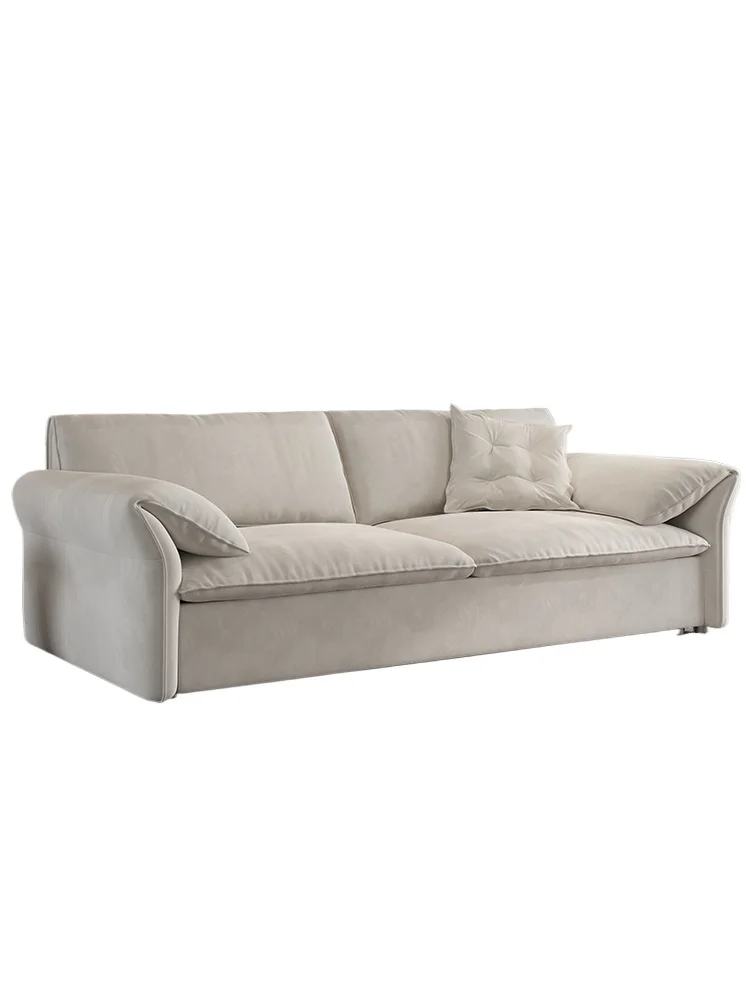 Dual-purpose cloud sofa bed 2025 new living room small apartment telescopic bed double sitting and sleeping