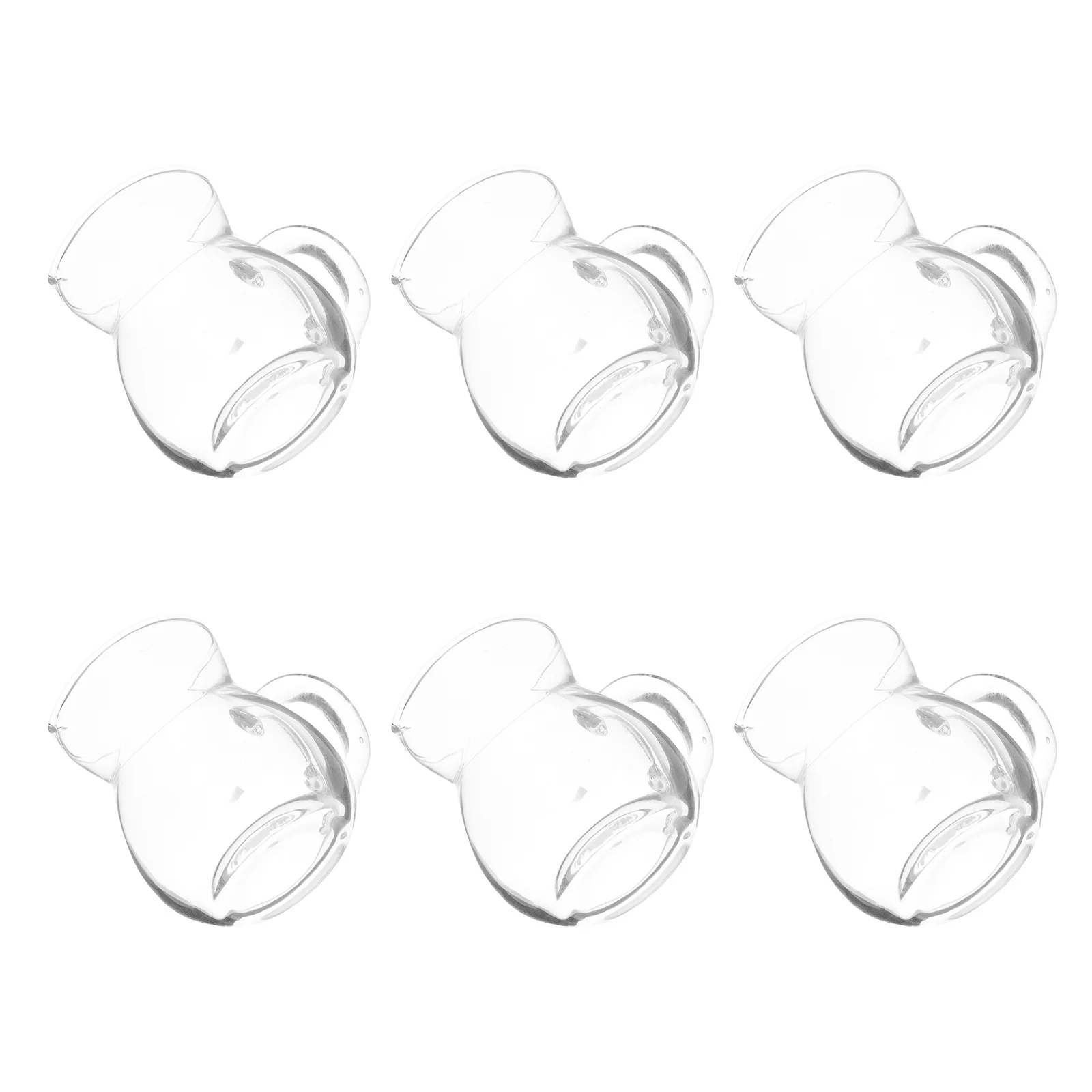 

6 шт., мини-стеклянные горшки для сливок, прозрачные диспенсеры для сиропа для молока и кофе для офиса, дома, путешествий, стеклянный дозатор для сливок