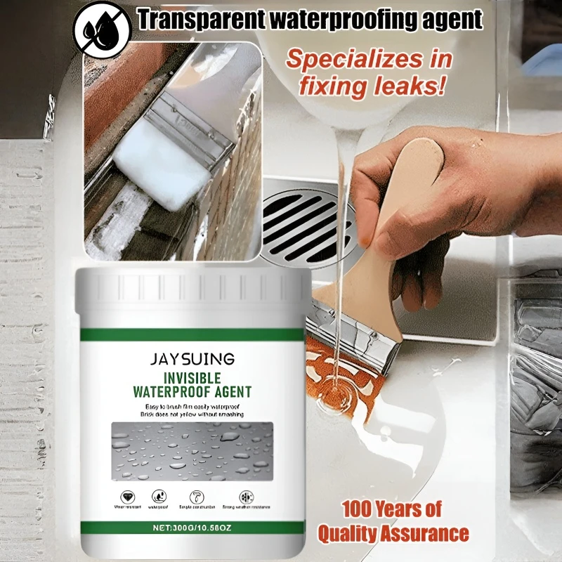 

Transparent Waterproofing Agent,Waterproofing Coatings for Bathroom for Roof and Floor Leak Repair Leak-proof Interior Exterior