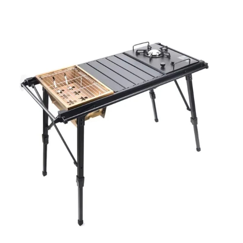 Portable Height Adjustable Folding Camping Table Picnic BBQ Igt Camper Travel Table Fast Delivery