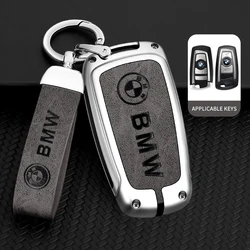 For BMW 1 2 3 4 5 6 Series 5GT GT3 GT5 X1 X3 X4 X5 X6 M2 M3 M4 M5 M6 G30 F10 F15 F16 F20 Zinc Alloy Genuine Leather Car Key Bag