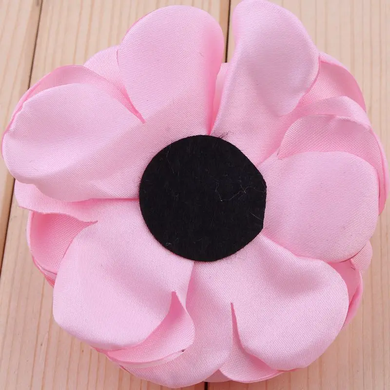 5pcs/lot 8CM 20 Colors Newborn Vintage Soft Artificial Fabric Flowers For Headbands Chic Hair Flowers For Children Accessories