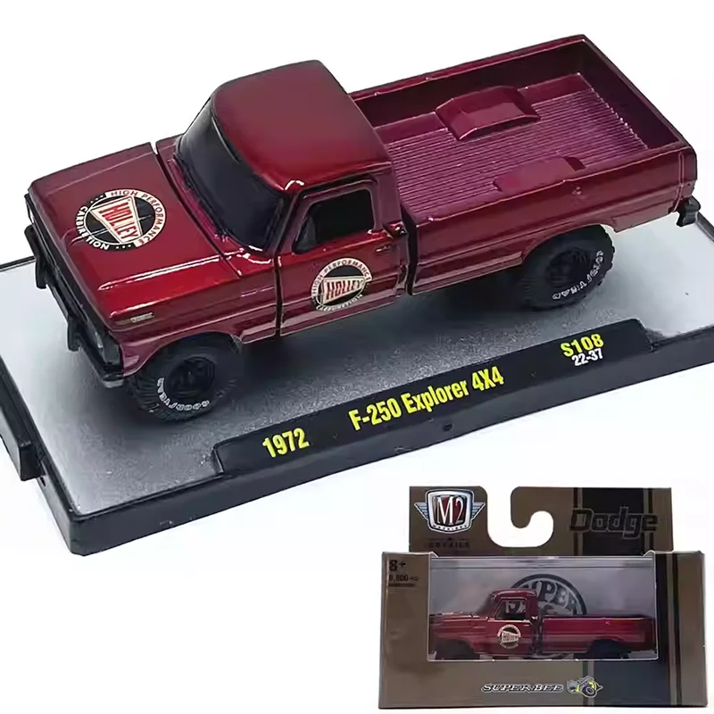 M2 1972 F-250 Explorer 4X4 Alloy Car Model, 1:64 Scale Collection