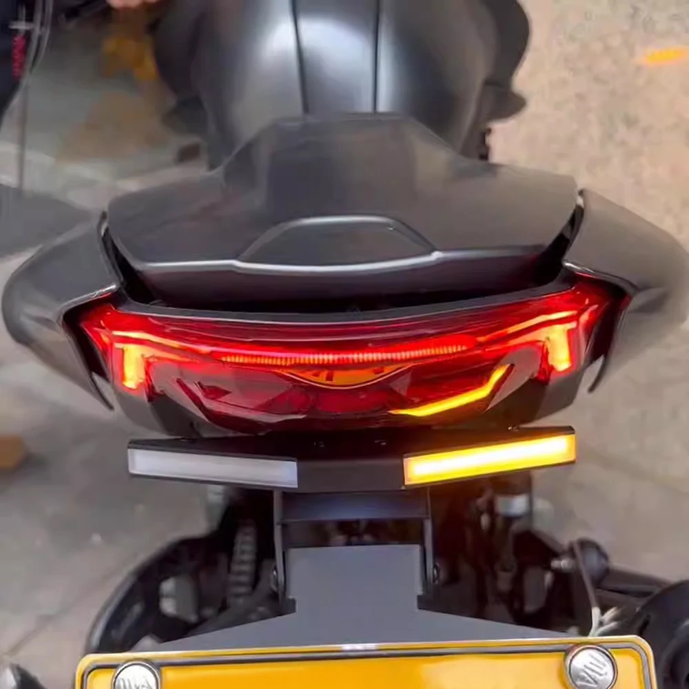 New Motorcycle License Plate Holder Tail Tidy Fender Eliminator LED Turn Signal For Ducati Monster 950 Monster950 2021-2022