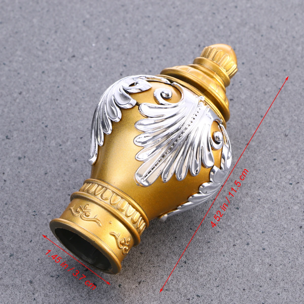 2 قطعة 28 مللي متر قطر قضيب الستارة نهاية الديكور الذهب الروماني القطب تلميح لغرفة النوم غرفة المعيشة أنيقة الستائر رئيس المألوف