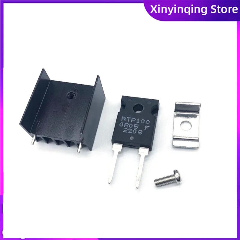 RTP20/35/50/100W R05-50K TO220/247 thick film high-precision/power non-inductive sampling precision resistor with radiator