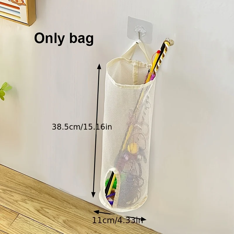 1 Stück Netz-Aufbewahrungstasche für Katzenspielzeug – Wandbehang-Organizer, perfekt für Haustierzubehör, Spielzeug-Aufbewahrungsorganisator, Regalkörbe – Detail 2