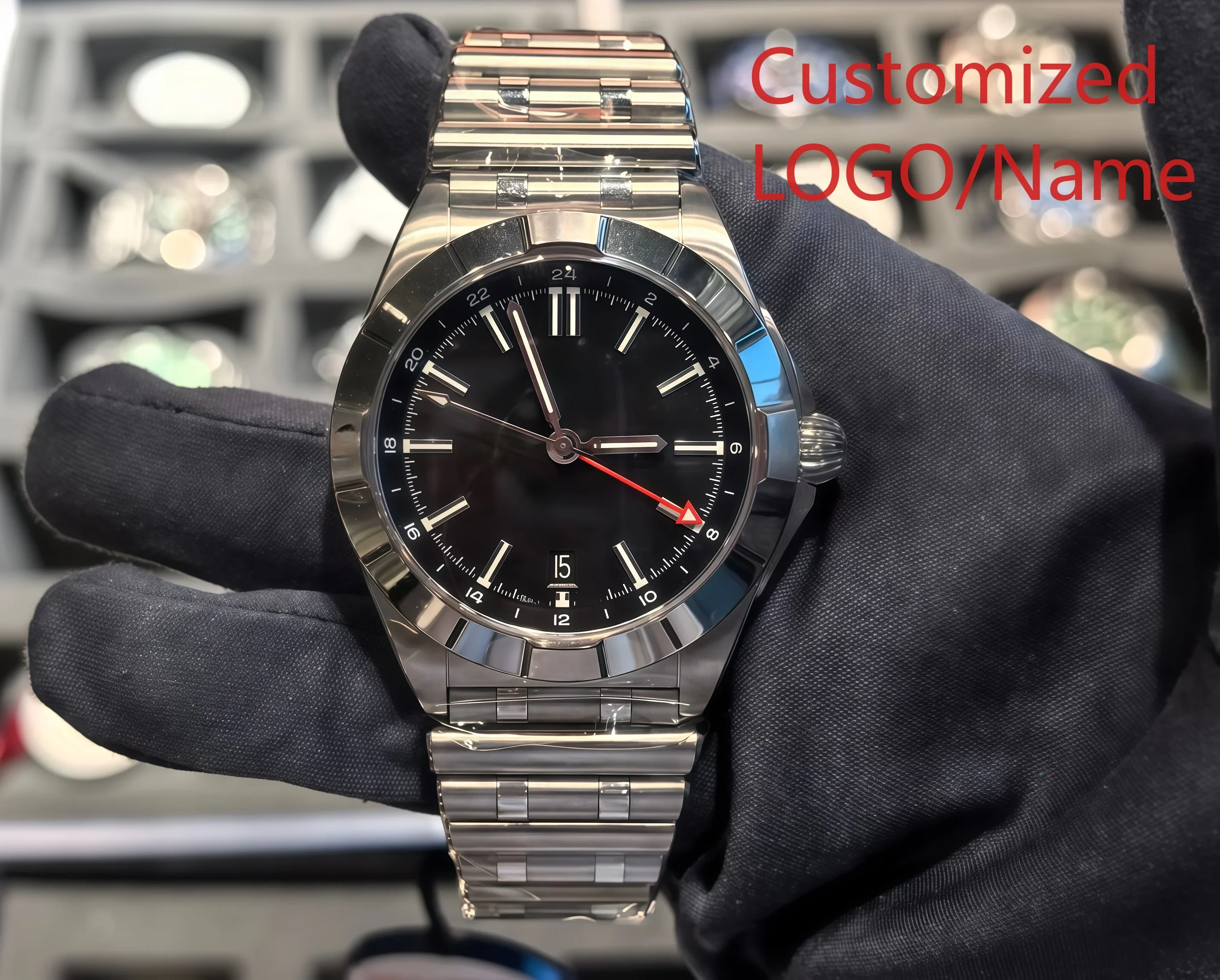 

A186. Store 44mm Men's Automatic Mechanical Sports Watch, Full-Featured, 904L Customized Watches